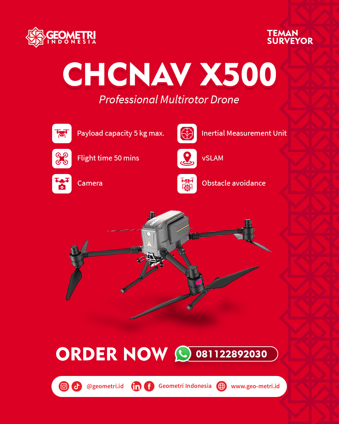 CHCNAV X500: Drone Multirotor Profesional Andal untuk Survey, Mapping, dan Inspeksi Presisi Tinggi