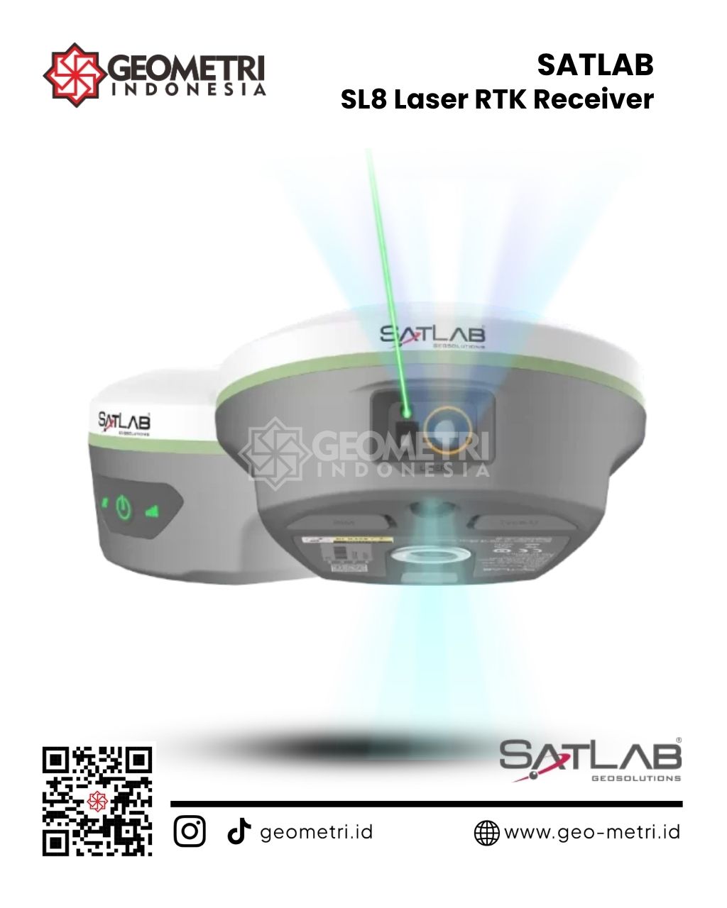 Gambar SatLab SL8 Laser RTK Receiver